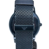 Emporio Armani Luigi Quartz White Dial Blue Mesh Bracelet Watch For Men - AR11025 Authentic Buy Shop Now