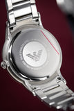 Emporio Armani Renato Silver Dial Two Tone Steel Strap Watch For Men - AR2449 Authentic Buy Shop Now