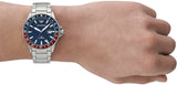 Emporio Armani Sea Explorer GMT Blue Dial Silver Steel Strap Watch For Men - AR11590 Authentic Buy Shop Now