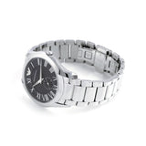 Emporio Armani Valente Quartz Black Dial Silver Steel Strap Watch For Men - AR11086 Authentic Buy Shop Now