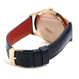 Emporio Armani Classic Silver Dial Blue Leather Strap Watch For Men - AR11131 Authentic Buy Shop Now