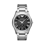 Emporio Armani Valente Quartz Black Dial Silver Steel Strap Watch For Men - AR11086 Authentic Buy Shop Now