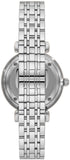 Emporio Armani Gianni T-Bar Quartz Silver Dial Silver Steel Strap Watch For Women - AR11445 Authentic Buy Shop Now