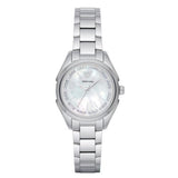 Emporio Armani Valeria Quartz Mother of Pearl Dial Silver Steel Strap Watch For Women - AR11030 Authentic Buy Shop Now