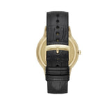 Emporio Armani Renato Quartz Grey Dial Black Leather Strap Watch For Men - AR11049 Authentic Buy Shop Now