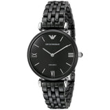Emporio Armani Ceramica Black Dial Black Ceramic Strap Watch For Women - AR1487 Authentic Buy Shop Now
