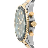 Emporio Armani World Explorer Chronograph Blue Dial Two Tone Steel Strap Watch for Men - AR11740 Authentic Buy Shop Now