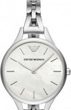 Emporio Armani Aurora Mother Of Pearl White Dial Silver Steel Strap Watch For Women - AR11054 Authentic Buy Shop Now