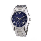 Emporio Armani Classic Blue Dial Silver Steel Strap Watch For Men - AR1635 Authentic Buy Shop Now