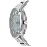 Emporio Armani Renato Automatic Blue Dial Silver Steel Strap Watch For Men - AR60037 Authentic Buy Shop Now