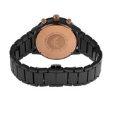 Emporio Armani Mario Ceramic Chronograph Black Dial Black Steel Strap Watch For Men - AR70002 Authentic Buy Shop Now
