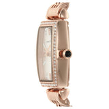 Emporio Armani Gianni T Bar Quartz Crystals White Dial Rose Gold Steel Strap Watch For Women - AR11406 Authentic Buy Shop Now