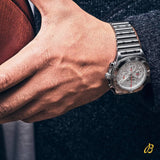 Breitling Chronomat B01 42 Six Nations England White Dial Silver Steel Strap Watch for Men - AB0134A71A1A1 Authentic Buy Shop Now