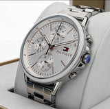 Tommy Hilfiger Carly White Dial Silver Stainless Steel Strap Watch for Women - 1781787 Authentic Buy Shop Now