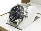 Maserati Epoca 42mm Black Dial Steel Silver Mesh Bracelet Watch For Men - R8873618003 Authentic Buy Shop Now