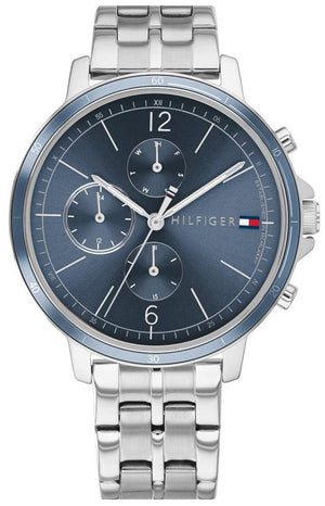 Tommy Hilfiger Casual Quartz Blue Dial Silver Steel Strap Watch For Women - 1782188 Authentic Buy Shop Now