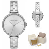 Michael Kors Charley Quartz Silver Dial Silver Steel Strap Watch for Women - MK4398 Authentic Buy Shop Now