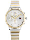 Tommy Hilfiger Blake Silver Dial Two Tone Steel Strap Watch for Women - 1781908 Authentic Buy Shop Now