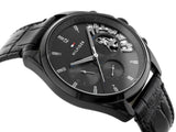 Tommy Hilfiger Baker Chronograph Black Dial Black Leather Strap Watch For Men - 1710452 Authentic Buy Shop Now