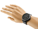 Tommy Hilfiger West Chronograph Black Dial Black Leather Strap Watch For Men - 1791711 Authentic Buy Shop Now