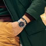 Tommy Hilfiger Mason Multifunction Black Dial Silver Steel Strap Watch For Men - 1791936 Authentic Buy Shop Now