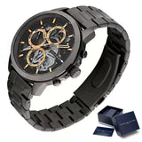 Tommy Hilfiger Henry Chronograph Grey Dial Grey Steel Strap Watch For Men - 1710479 Authentic Buy Shop Now