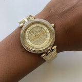 Michael Kors Darci Gold Dial Gold Steel Strap Watch for Women - MK3445 Authentic Buy Shop Now