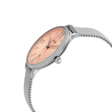 Fossil Jacqueline Three Hand Pink Dial Silver Mesh Strap Watch for Women - ES5089 Authentic Buy Shop Now