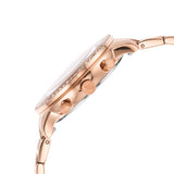 Fossil Neutra Chronograph Mother of Pearl Brown Dial Rose Gold Steel Strap Watch for Women - ES5218 Authentic Buy Shop Now