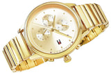 Tommy Hilfiger Blake White Dial Gold Steel Strap Watch for Women - 1781905 Authentic Buy Shop Now