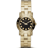 Marc Jacobs Amy Glitz Black Dial Gold Steel Strap Watch for Women - MBM3334 Authentic Buy Shop Now