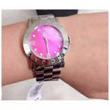Marc Jacobs Amy Pink Dial Silver Steel Strap Watch for Women - MBM8623 Authentic Buy Shop Now