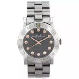 Marc Jacobs Rock Crystal Grey Dial Grey Steel Strap Watch for Women - MBM8596 Authentic Buy Shop Now