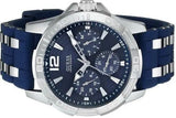 Guess Oasis Multifunction Blue Dial Two Tone Steel Strap Watch for Men- W0366G2 Authentic Buy Shop Now