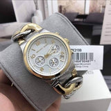 Michael Kors Runway White Dial Two Tone Steel Strap Watch for Women - MK3199 Authentic Buy Shop Now
