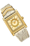 Versace DV-25 Gold Dial Off White Leather Strap Watch for Women - VQF030015 Authentic Buy Shop Now