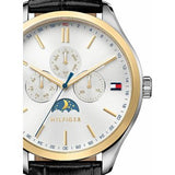 Tommy Hilfiger Oliver Analog Silver Dial Black Leather Strap Watch for Men - 1791305 Authentic Buy Shop Now