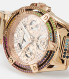 Guess Queen Multifunction Rose Gold Dial Rose Gold Steel Strap Watch For Women - GW0464L3 Authentic Buy Shop Now