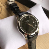 Tissot T Trend Couturier Black Dial Black Leather Strap Watch For Women - T035.210.16.051.00 Authentic Buy Shop Now
