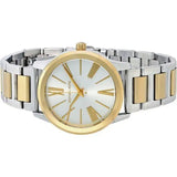 Michael Kors Hartman Quartz White Dial Two Tone Steel Strap Watch For Women - MK3521 Authentic Buy Shop Now