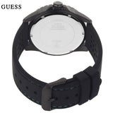 Guess Odyssey Quartz Black Dial Black Leather Strap Watch For Men - W1108G5 Authentic Buy Shop Now