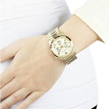 Michael Kors Runway Gold Dial Gold Stainless Steel Strap Watch for Women - MK5055 Authentic Buy Shop Now