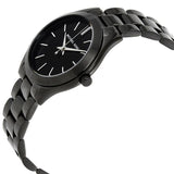 Michael Kors Mini Slim Runway Black Dial Black Steel Strap Watch for Women - MK3587 Authentic Buy Shop Now