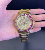 Michael Kors Everest Chronograph Gold Dial Gold Steel Strap Watch for Women - MK5871 Authentic Buy Shop Now