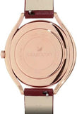 Swarovski Crystalline Aura Red Dial Red Leather Strap Watch for Women - 5558637 Authentic Buy Shop Now