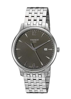 Tissot T Classic Tradition Grey Dial Silver Steel Strap Watch For Men - T063.610.11.067.00 Authentic Buy Shop Now