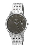 Tissot T Classic Tradition Grey Dial Silver Steel Strap Watch For Men - T063.610.11.067.00 Authentic Buy Shop Now