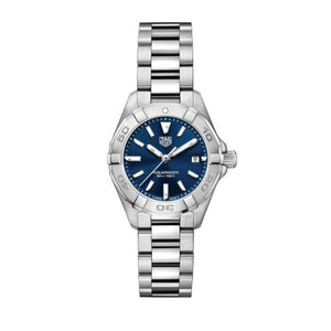 Tag Heuer Aquaracer Blue Dial Silver Steel Strap Watch for Women - WBD1412.BA0741 Authentic Buy Shop Now