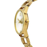 Calvin Klein Stately White Dial Gold Steel Strap Watch for Women - K3G2352W Authentic Buy Shop Now