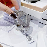 Guess Trend Diamonds Silver Dial Silver Steel Strap Watch for Women - GW0512L1 Authentic Buy Shop Now